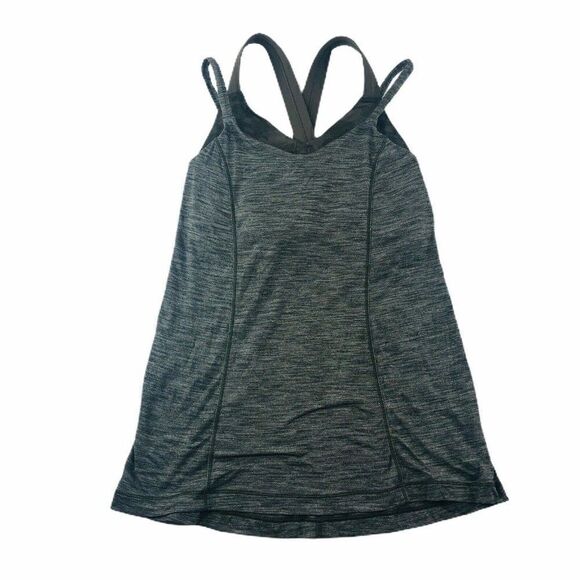 Lululemon Run For Gold Tank Heathered Gator Green - Picture 2 of 13